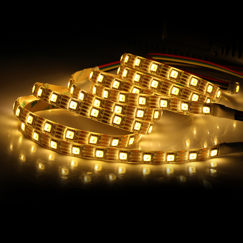 WS2813 Individually Addressable RGBW 4 in 1 LED Strip Lights - DC5V 300LEDs Breakpoint-continue Flexible LED Tape Light